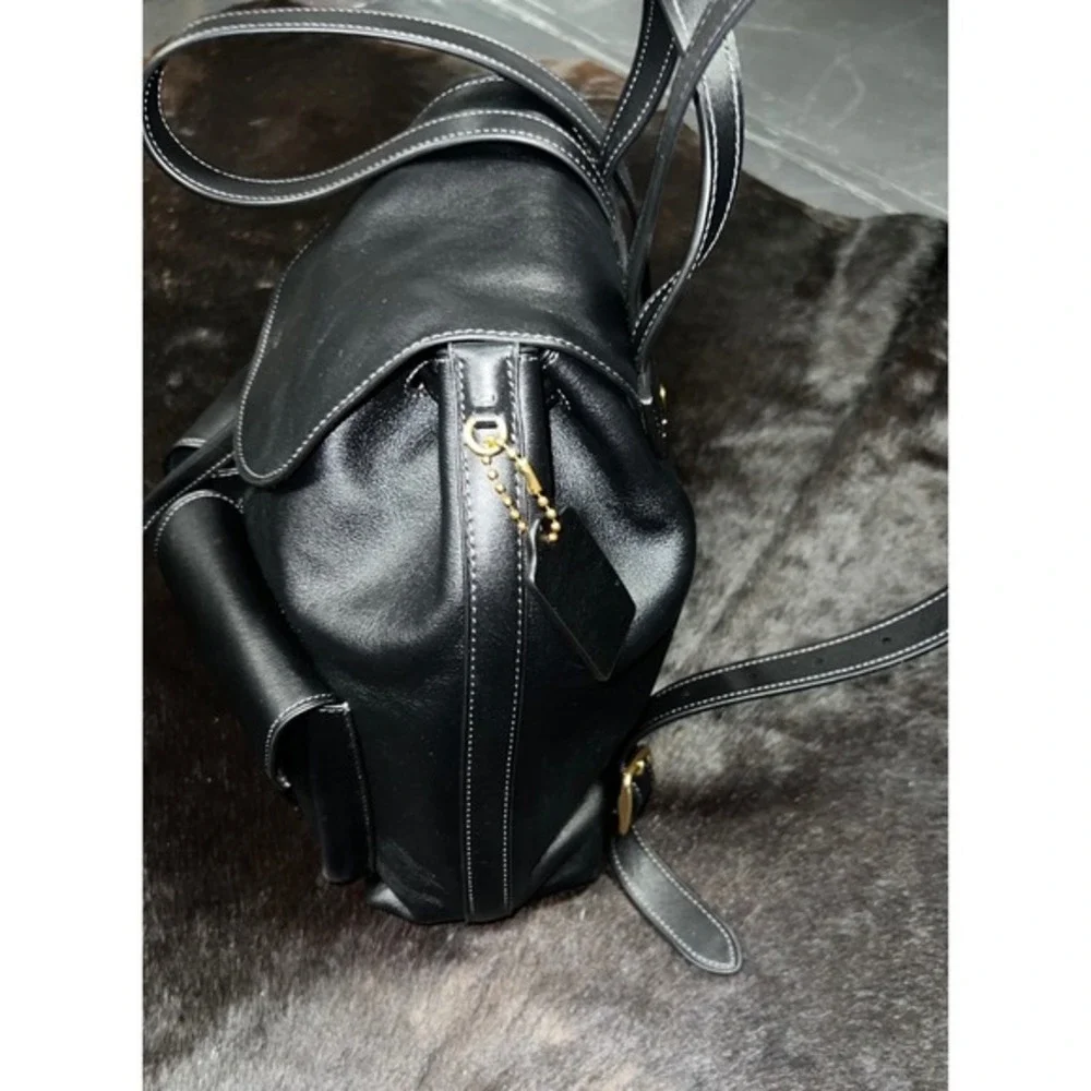 Coach Crosby Leather Backpack 28 Women's‎ Medium Black Excellent